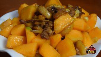 哈密瓜炒着吃的,哈密瓜炒制新体验